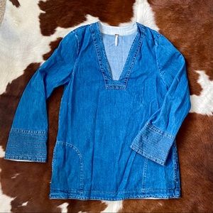 Free People Jean Mini Dress